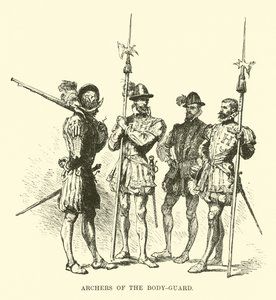Arqueros de la guardia del cuerpo de French School
