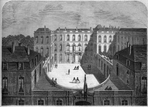 Arquitectura: vista del hotel de la Caisse des dépôts et consignations (siglos XVIII-XIX), París de French School