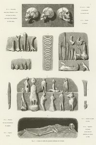 Armas y herramientas de los primeros habitantes de la Galia de French School