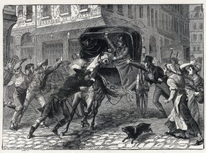 Arresto de Georges Cadoudal (1771-1804), un jefe chouan durante las Guerras de Vendée, 9 de marzo de French School
