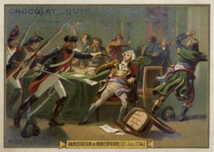 Arresto de Maximilien Robespierre, Revolución Francesa, 27 de julio de 1794 de French School