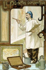 Artesano: el pintor decorador - Cromo. de French School