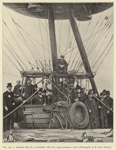 Ascensión libre del 17 de noviembre de 1889 con veinte personas a bordo de French School
