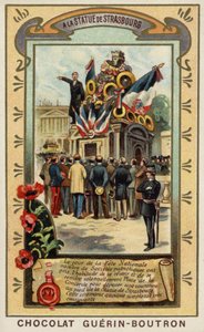 En la Estatua de Estrasburgo, Place de la Concorde, París de French School