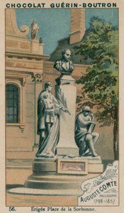 Auguste Comte, Filósofo, 1798-1857, Erigida en Place de la Sorbona de French School