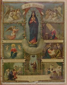 Tarjeta de oración Ave María de French School