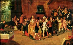 Baile durante el Reinado de Enrique III, 1574-89 de French School