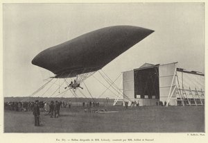 Globo dirigible de MM Lebaudy, construido por MM Julliot y Surcouf de French School