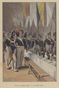 Banquete celebrado por los franceses para la Guardia Imperial Rusa en Tilsit