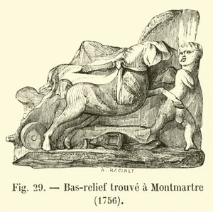 Bajorrelieve encontrado en Montmartre, 1756