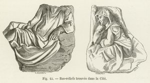 Bajorrelieves encontrados en la Ciudad