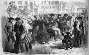 Costumbre vasca: la danza de los palos. País Vasco