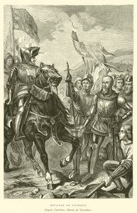 Batalla de Cocherel (grabado) de French School