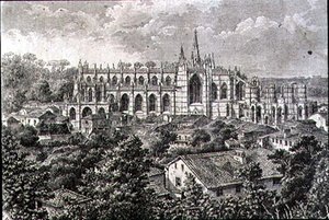 Monasterio de Batalha en la década de 1860 de French School