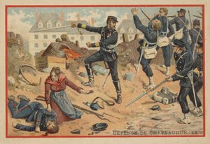 Batalla de Châteaudun, 1870 de French School