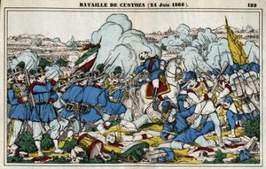 Batalla de Custoza el 24 de junio