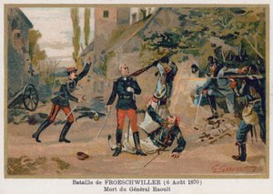 Batalla de Froeschwiller, la muerte del general Raoult de French School