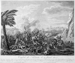 Batalla de Nazaret el 19 floreal año 7 (1799) bajo el General Jean Andoche Junot (Jean-Andoche) (1771-1813) - en "Revolución francesa" de Thiers. Siglo XIX de French School