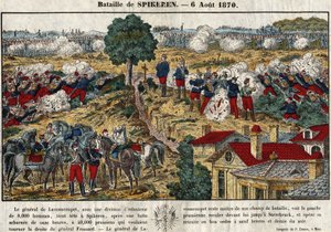 Batalla de Spicheren el 6 de agosto de French School