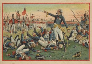 Batalla de Waterloo en 1814 de French School