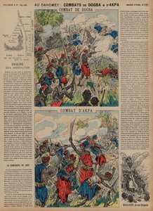 Batallas de Dogba y Akpa, Dahomey, Segunda Guerra Franco-Dahomeana, 1892 de French School