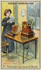 Telégrafo de impresión de Baudot de French School