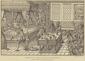 Dormitorio del Rey Enrique II de Francia, Palacio de Tournelles, París, siglo XVI de French School