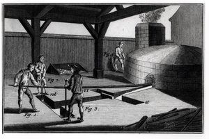Fabricación de campanas, de la Enciclopedia por Denis Diderot (1713-84) 1751-72 de French School