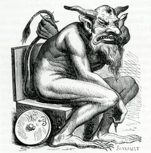 Belphegor, ilustración del Dictionnaire Infernal por Jacques Albin Simon Collin de Plancy, 1863 de French School