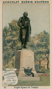 Beranger, Cancionista Popular, 1780-1857, Erigida en Square du Temple de French School