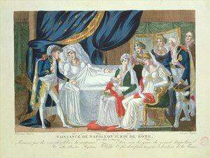 Nacimiento de Napoleón II, Rey de Roma, 20 de marzo de 1811 de French School