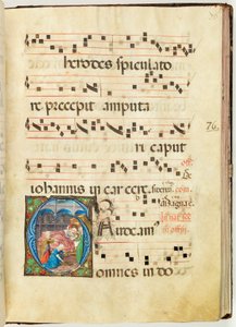 Nacimiento de la Virgen, Gradual, f.76