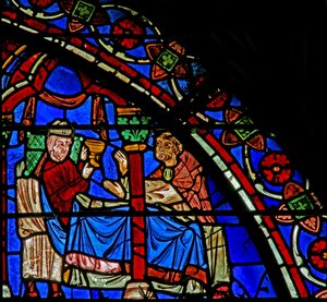 Obispo Pappolus - en la ventana de San Cheron de French School
