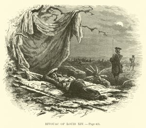 Bivouac de Luis XIV de French School