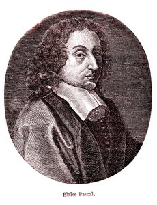 Blaise Pascal, matemático, filósofo, físico y teólogo francés. 1865 (grabado) de French School