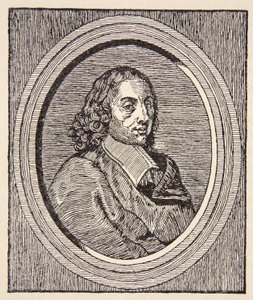 Blaise Pascal, ilustración de Histoire de la Nation Francaise, Sciences, Volúmenes I y II, por Gabriel Hanotaux (1853-1944), 1924 de French School