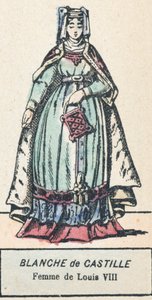 Blanca de Castilla, esposa de Luis VIII de French School