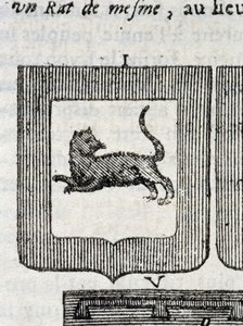 Blasón del Regimiento de Infantería Italiano en “La Verdadera y Perfecta Ciencia de las Armas o el Índice Armorial” por Pierre Palliot
