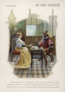 Barba Azul prohíbe a su esposa entrar en su habitación