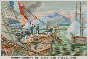 Bombardeo de San Juan de Ulúa, México, por los franceses, 1838
