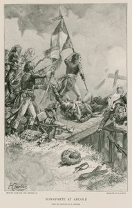 Bonaparte en Arcole de French School