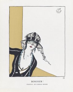 Bonjour, pub. 1921 (estarcido)
