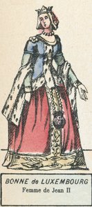 Bonne de Luxemburgo, Esposa de Juan II de French School
