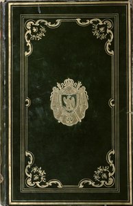Encuadernación de libro con el escudo de armas de Napoleón Bonaparte (1769-1821)