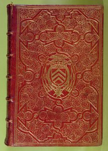 Portada de libro con el escudo de armas de Armand-Jean du Plessis, Cardenal Richelieu (1585-1642) de French School