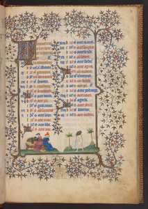 Libro de Horas, Add MS 32454 f.2r, Francia