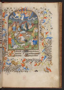 Libro de Horas, Add MS 32454 f.32r, Francia de French School