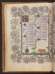 Libro de Horas, Add MS 32454 f.3v, Francia