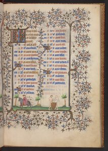 Libro de Horas, Add MS 32454 f.4r, Francia