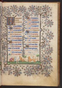 Libro de Horas, Add MS 32454 f.5r, Francia de French School